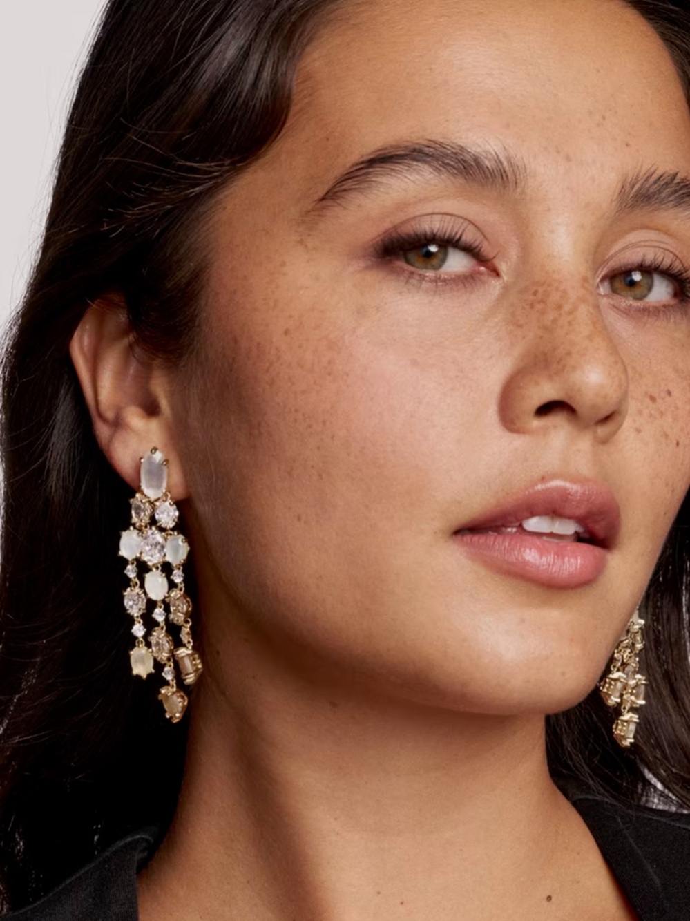 Kendra Scott Cailin Gold Statement Drop Earrings NWT - Picture 12 of 13